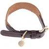 Collier Nomad Tales Bloom, caramel pour chien  - taille S : tour de cou 36 - 40 cm, l 25 mm