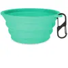 Gamelle de voyage en silicone TIAKI , turquoise pour chien et chat - 7...