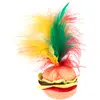 zooplus Exclusive Jouet Crinkle Burger avec plumes pour chat - 1 jouet