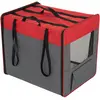 zooplus Exclusive Niche pliable First Class Basic taille XL l 66 x P 96,5 x H 73,5 cm, rouge/gris - pour chien