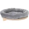 Panier Natural Paradise avec fixation murale gris clair - pour chat