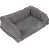zooplus Exclusive Canapé orthopédique gris pour chien - housse de rechange, gris foncé, taille L