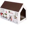 zooplus Exclusive Maisonnette Home XL Hiver avec griffoir pour chat - L 58 x l 36 x H 41 cm