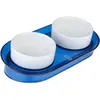 2x 400ml  Gamelle double en céramique TIAKI Deep Sea pour chat et petit chien