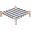Panier TIAKI Stripes pour chat - L 50 x l 50 x H 13 cm