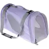 zooplus Exclusive Sac de transport pour chien et chat en nylon étanche - lavande, L 54 x l 27 x H 30 cm