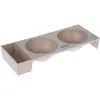 Gamelle double Modern Living Kioto pour chat   capacité : 2 x 450 ml, ...
