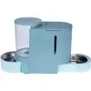 Distributeur d'eau et de nourriture TIAKI, bleu clair pour chien et ch...