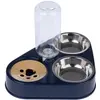 Gamelle triple TIAKI avec distributeur d'eau pour chat et petit chien ...