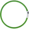 Collier en silicone TIAKI Spark USB LED pour chien - vert