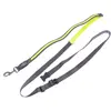 Laisse de jogging Nomad Tales Spirit USB LED jaune fluo et gris pour chien   L 180 à 250 cm, l 25 mm