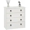 CARO-MÖBEL Commode en pin RESIDENCIA 4 grands tiroirs buffet bahut vai...