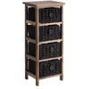 CARO-MÖBEL Chiffonnier PLUTO petite commode de nuit en bois de paulown...