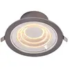 LEDVANCE DECOR FIL DL RIPPLE downlight, zilver, 9W, 850lm
