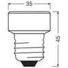 OSRAM LED Star Flat avec 3,5 W (comme 28 W), 300 lm/4000 K, blanc froi...