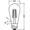 OSRAM Energy Class de forme Edison classique, 3,8 W / 806 lm, EEK A, l...
