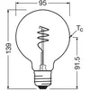 Osram Ledvance 1906 Globe 95, 3.4W, E27, 2700K, goud, 4058075836549