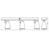 LEDVANCE LED SPOT PEAR plafondmontage. spot, ws, 12.9W, 630lm