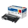 Samsung CLT-P4072B - Pack de 2 - noir - original - cartouche de toner (SU381A) - pour Samsung CLP-325 CLX-3180 CLX-3185 CLX-3186