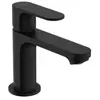 Robinet de salle de bain sur pied Rebris S - HANSGROHE - Noir mat - Vanne en céramique - EcoSmart