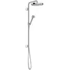 hansgrohe Axor One Fixfit glijstangset met regendouche en 2 straalsoorten chroom
