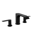 HANSGROHE Mélangeur de lavabo 3 trous 90 avec tirette et vidage noir m...