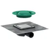 Bonde de sol RainDrain Spot grille inox brossé 150x150 HANSGROHE 56055...