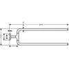 Axor Universal Circular - Dubbele handdoekhouder, geborsteld brons 428...
