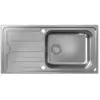 Evier 1 cuve avec égoutoir HANSGROHE S44 inox