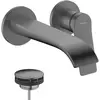 Hansgrohe Vivenis - Inbouw wastafelkraan, met afvoer, 2-gats installat...