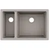 Evier - HANSGROHE - 180/450 - SilicaTec - 1,5 cuve - Sous plan - Gris béton