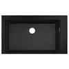 Evier à encastrer 1 bac HANSGROHE S51 660 sans vidage noir graphite