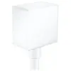Hansgrohe Coude de raccordement Fixfit Square, Blanc mat (26455700)