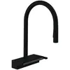 Robinet de cuisine avec douchette - HANSGROHE - Aquno Select M81 170 sBox - Noir mat - 3 jets