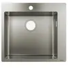 Hansgrohe Évier encastré HANSEvier 450 acier inoxydable - 1 cuve - Gris