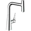 Hansgrohe Mitigeur cuisine, confort Hauteur de 240 mm, avec bec extractible et tuyau Box, chromé - 73802000