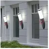 ETC-SHOP Lot de 3 appliques murales d'extérieur torche de terrasse lam...