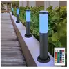 ETC-SHOP 4x RGB LED lampadaires extérieurs anthracite TÉLÉCOMMANDE lam...