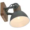ETC-SHOP Applique murale vintage spot en bois lampe de salle à manger réglable dans un ensemble comprenant des ampoules led