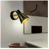 ETC-SHOP Applique avec spot orientable lampe de lit noir or, métal, perforations décoratives, 5,5W 470lm pourquoi blanc, LxH 9,5x17 cm