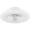 ETC-SHOP Ventilateur de plafond led avec télécommande Effet étoile Circuit cct dimmable Veilleuse Minuterie 3 niveaux
