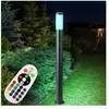 Etc-shop - Lampadaire remote control extérieur jardin en acier inoxyda...