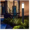 ETC-SHOP Lampadaire d'extérieur anthracite éclairage de jardin lampada...