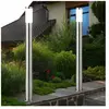 ETC-SHOP 2x lampadaires extérieurs cour de jardin piliers de base en a...