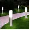 ETC-SHOP Lot de 4 lampadaires inox éclairage extérieur dans un set com...