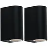 Etc-shop - Lampe d'extérieur Up & Down noire applique de façade appliq...