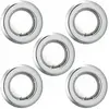 ETC-SHOP Lot de 5 spots led encastrables au plafond salon salle à manger éclairage chrome lumières spots ronds