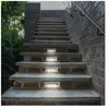 ETC-SHOP Eclairage de marche extérieur éclairage d'escalier de jardin terrasse, gris, led 3W 110Lm blanc neutre, LxHxP 23x8x2,8 cm, lot de 4