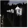 ETC-SHOP Lot de 6 lanternes maison appliques murales verre blanc style...