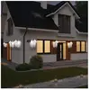 Etc-shop - Lot de 6 appliques murales led alu lanternes style campagna...